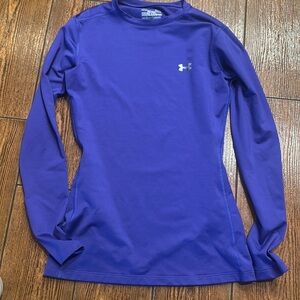 UNDER ARMOUR COLD GEAR PURPLE FITTED SHIRT